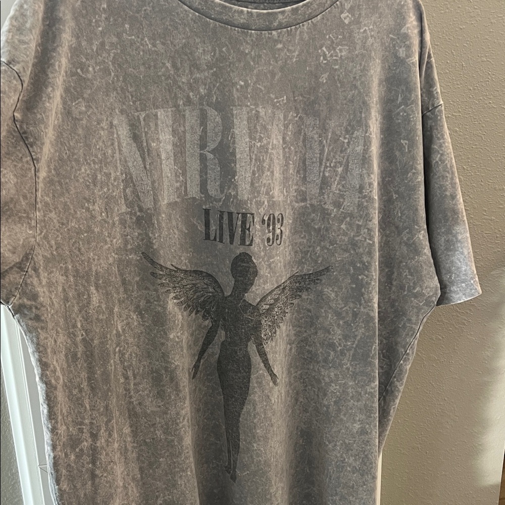 NIRVANA Vintage Gray Angel Tee